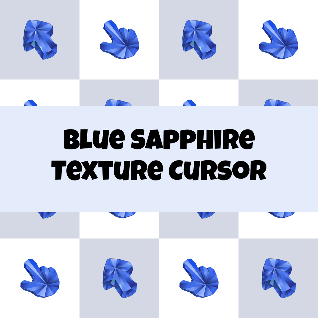 Preview Blue Sapphire Texture cursor custom cursor pack